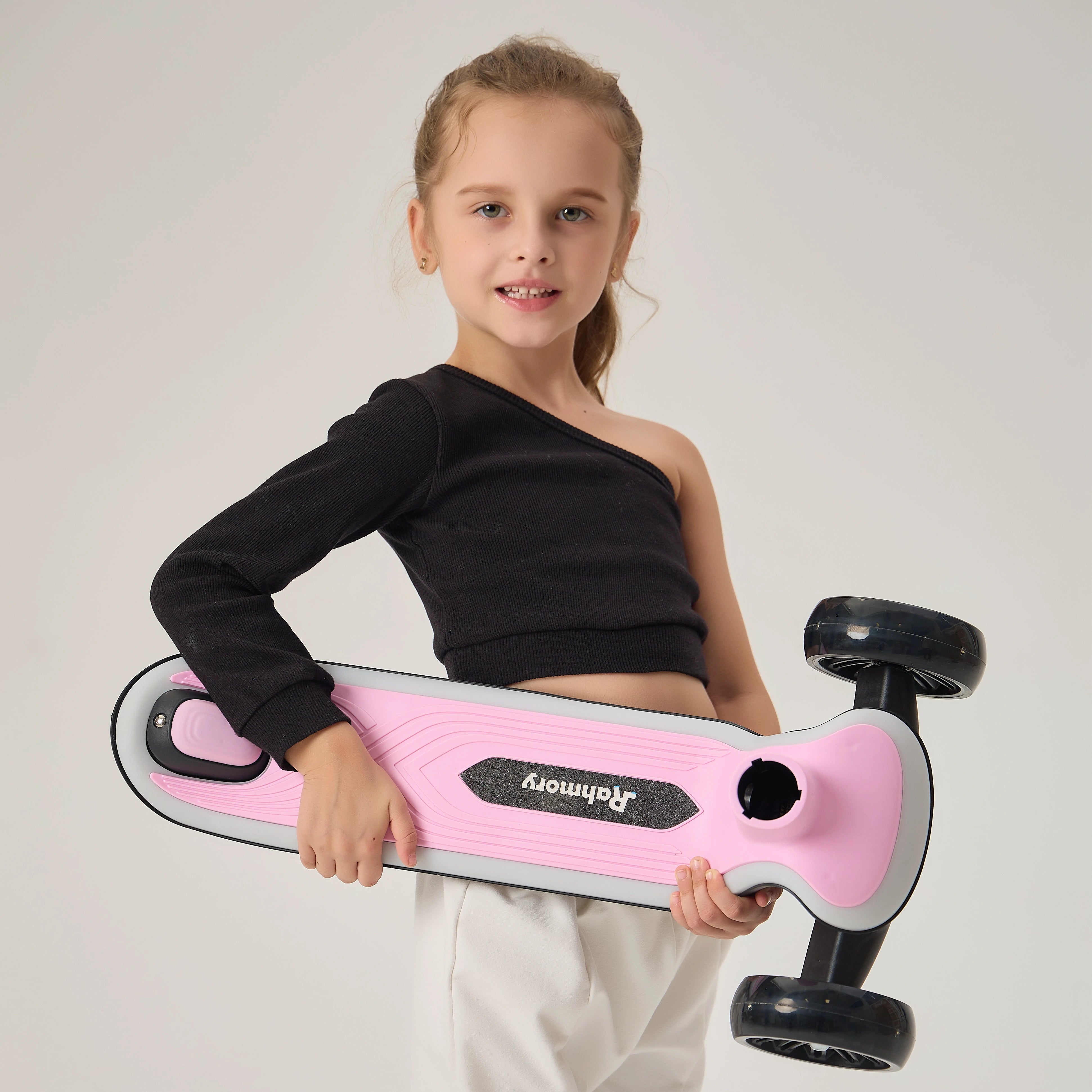 Atom Bug Kids 3-Wheel Foldable Scooter With LED Light-Up Wheels - Ages 5+
